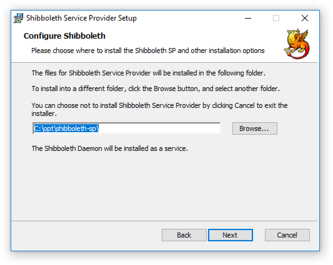 Windows Installer screenshot